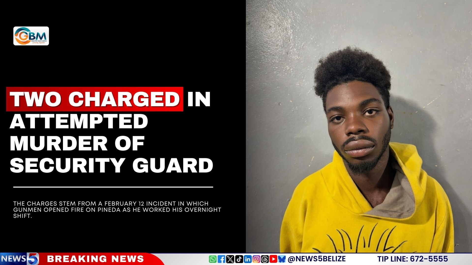 Two Charged in Attempted Murder of Security Guard