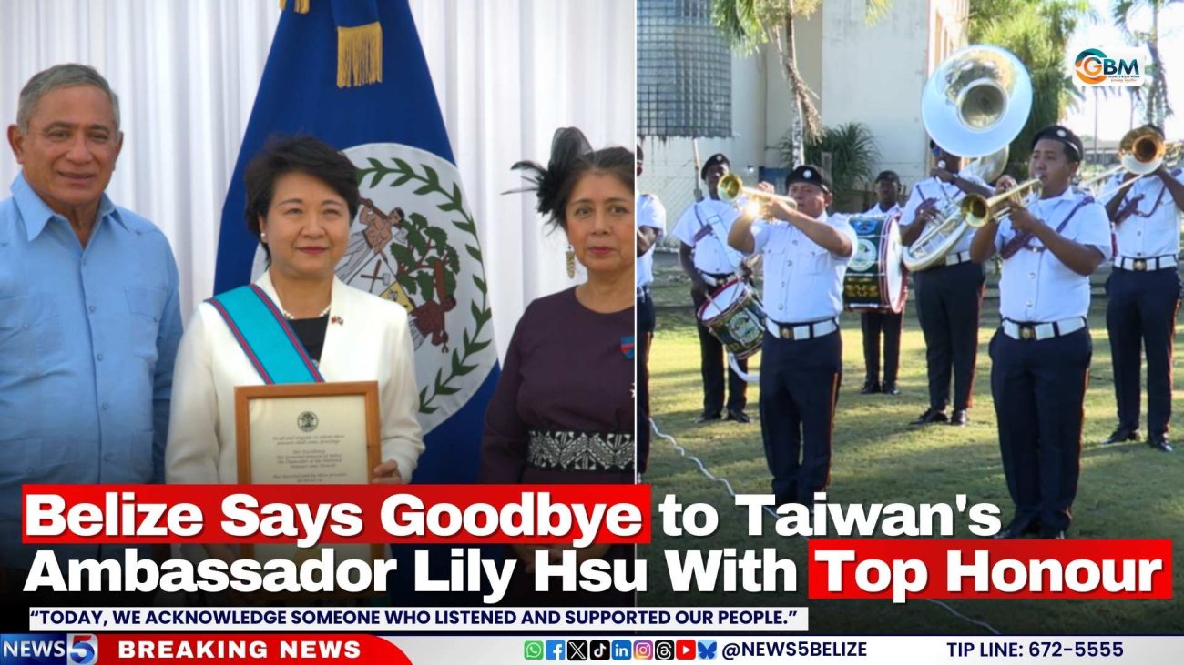 Belize Says Goodbye to Taiwan's Ambassador Lily Hsu With Top Honour