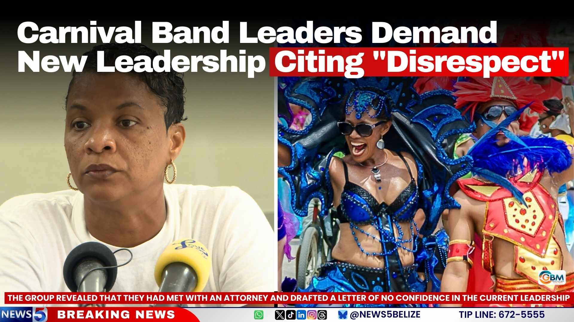 Carnival Band Leaders Demand New Leadership Citing "Disrespect"