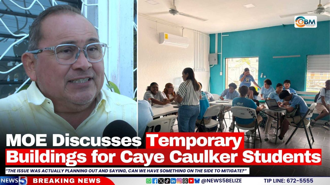 MOE Discusses Temporary Buildings for Caye Caulker Students