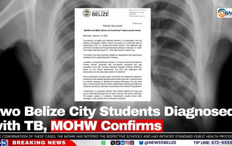 Two Belize City Students Diagnosed with TB, MOHW Confirms