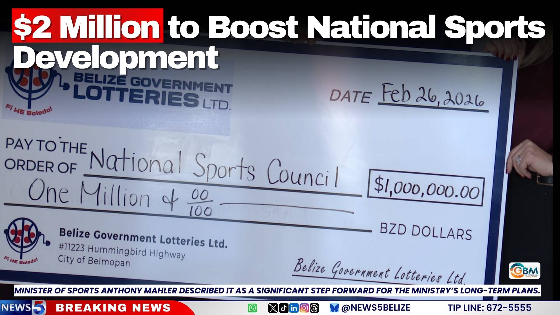 $2 Million to Boost National Sports Development