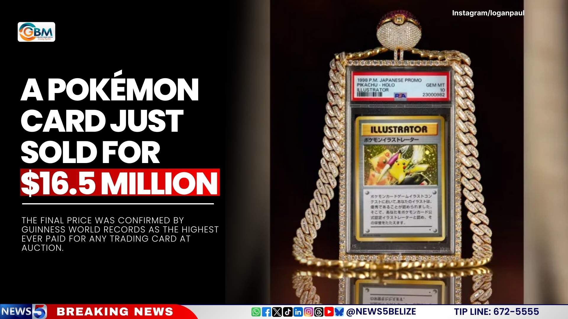A Pokémon Card Just Sold for $16.5 Million