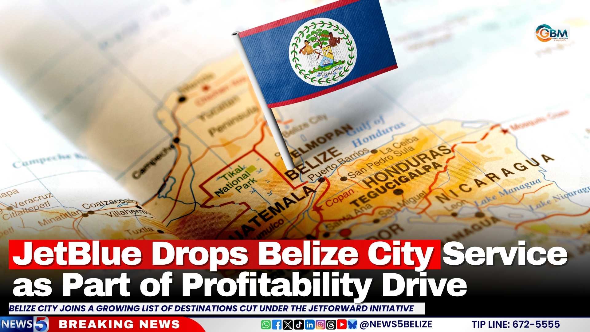 JetBlue Drops Belize City Service as Part of Profitability Drive