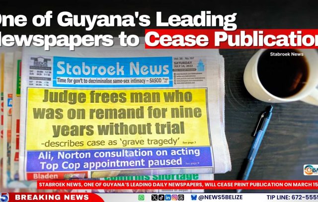 One of Guyana's Leading Newspapers to Cease Publication