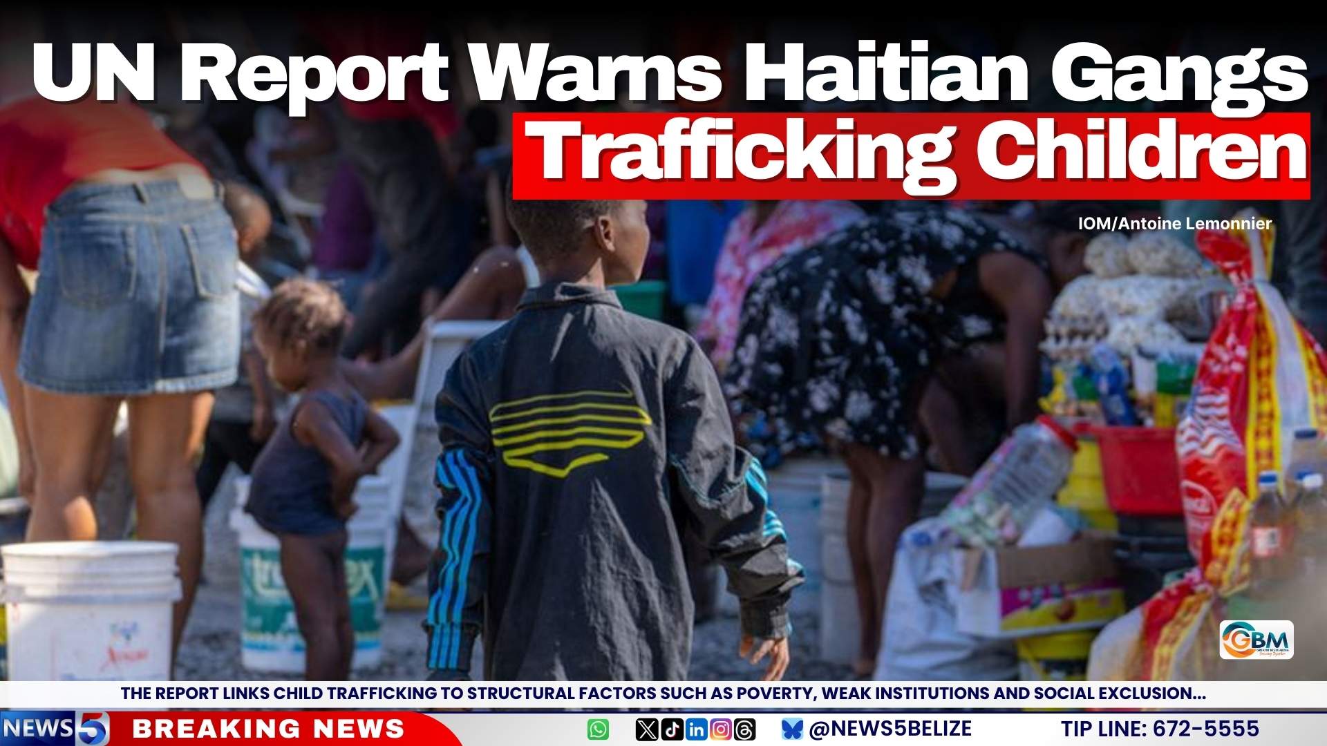 UN Report Warns Haitian Gangs Trafficking Children