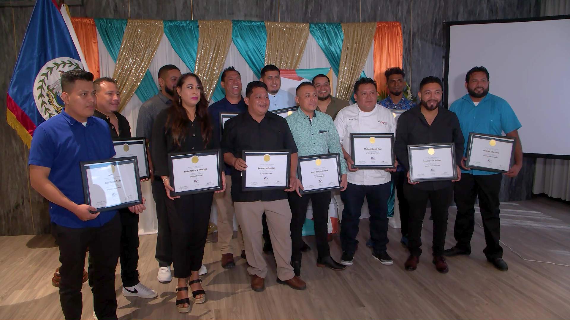 13 Belizean Chefs Complete Culinary Certification Program