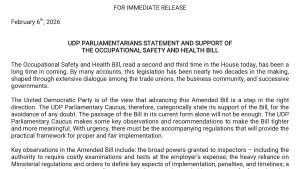 OSH Bill Passes Without UDP, But Party Supports It