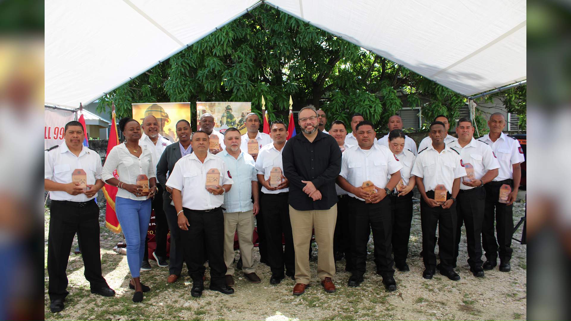 Long Service Awards Salute Belize’s Bravest Firefighters