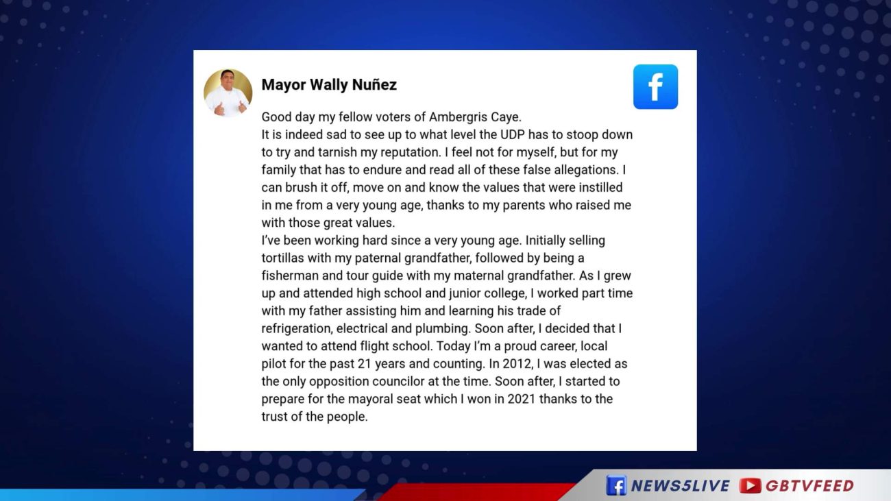 Perez Tells UDP to “Wheel Again” in Núñez Row