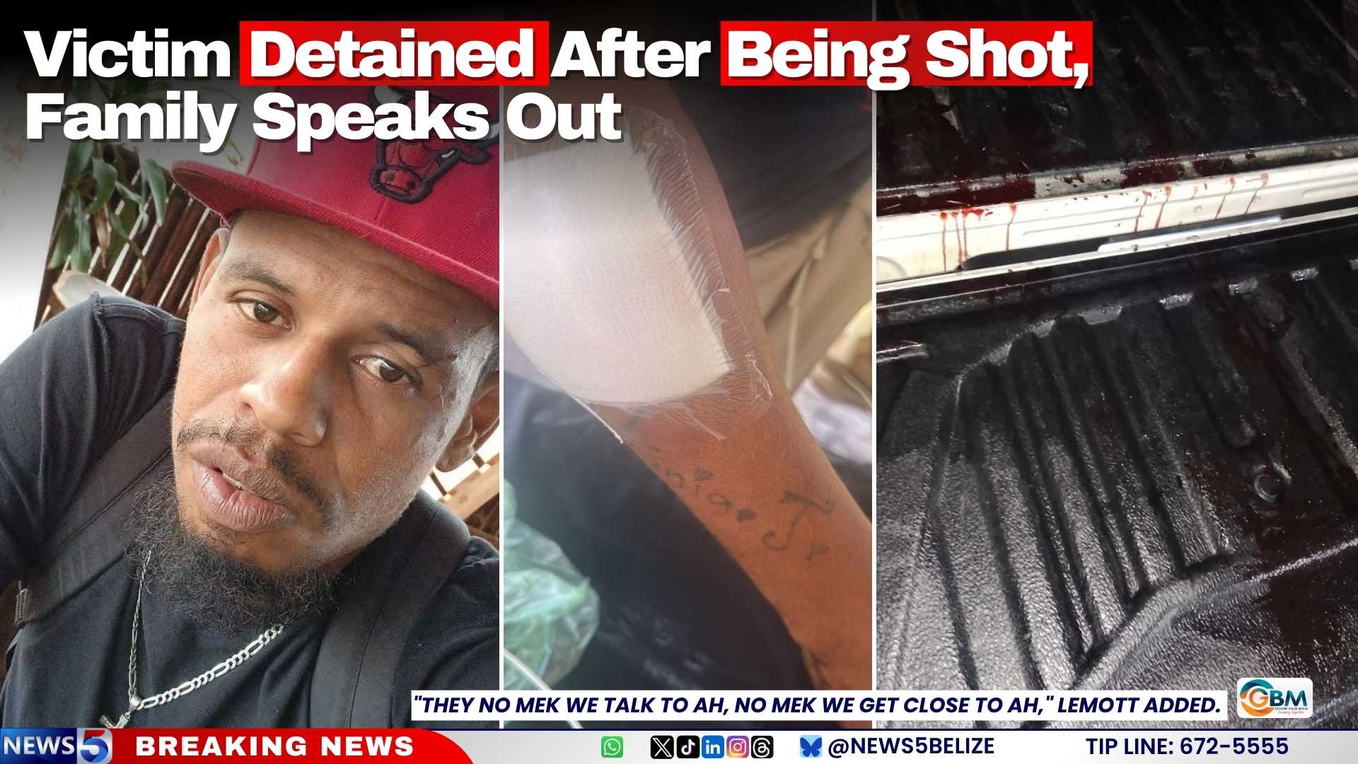 Victim Detained After Being Shot, Family Speaks Out