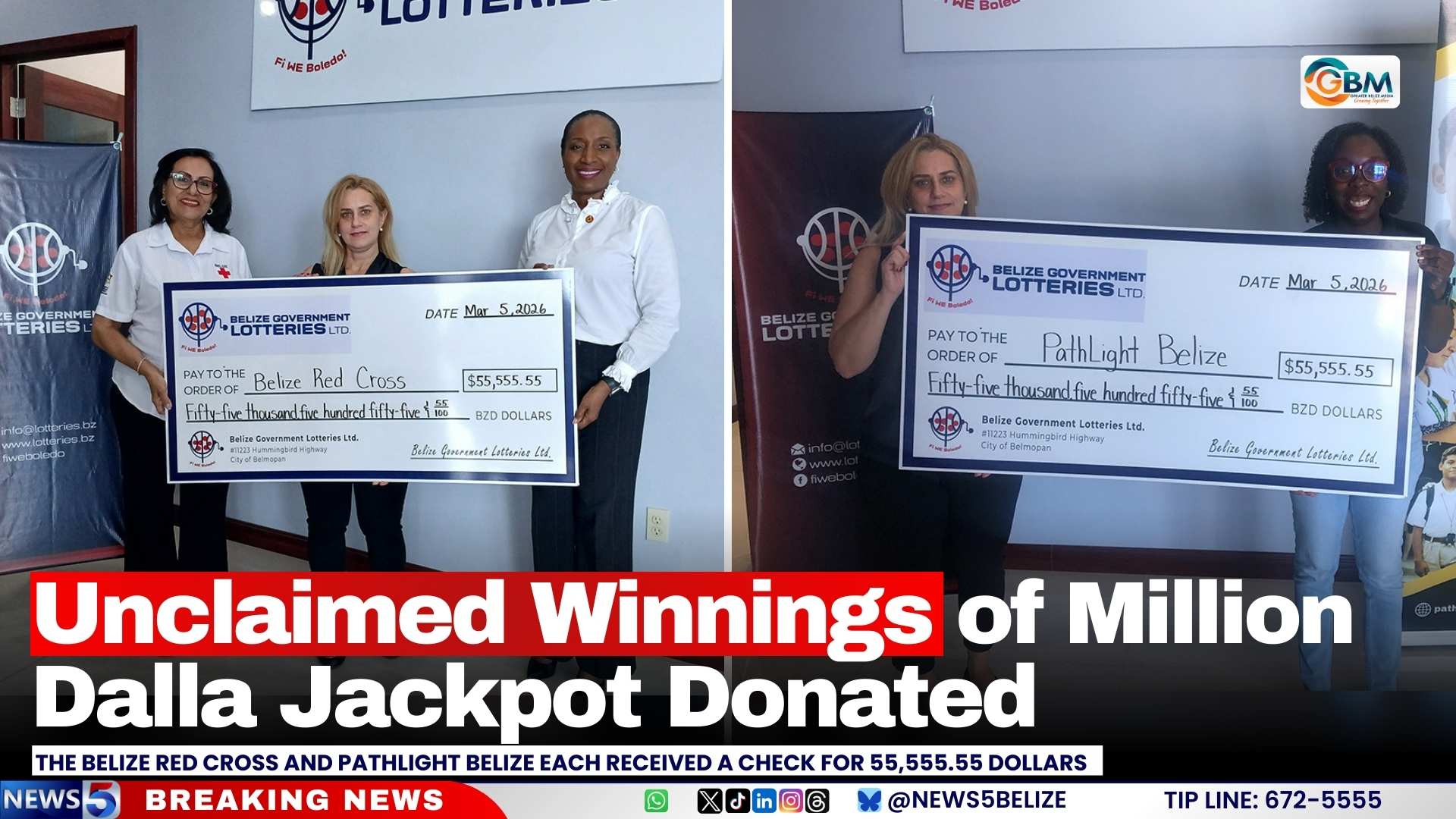 Unclaimed Winnings of Million Dalla Jackpot Donated