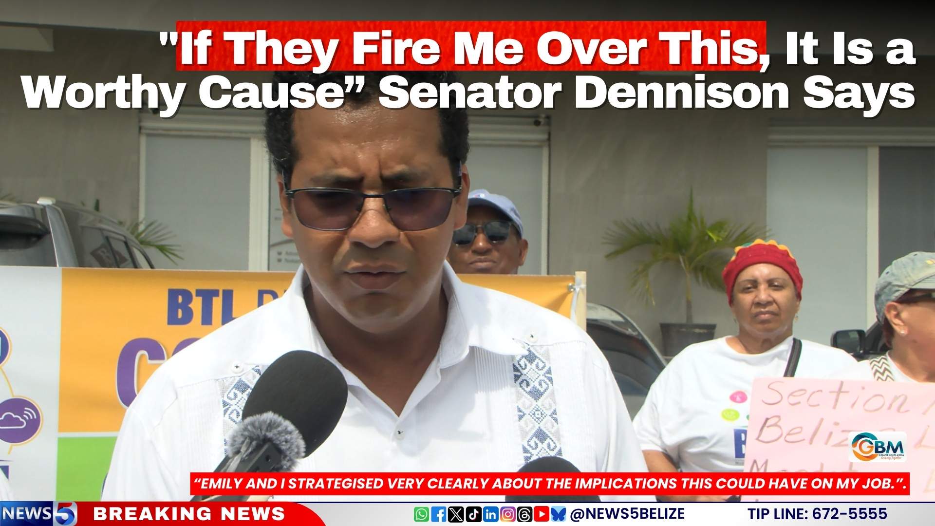 "If They Fire Me Over This, It Is a Worthy Cause” Senator Dennison Says