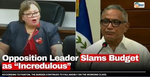 Opposition Leader Slams Budget as “Incredulous”