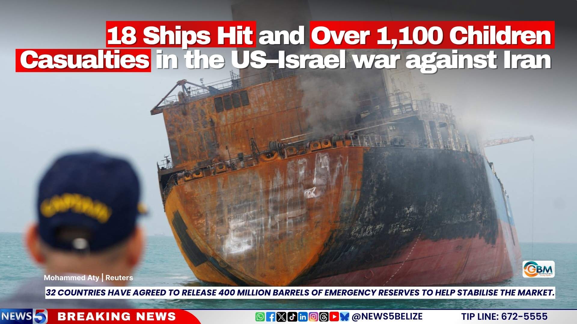 18 Ships Hit and Over 1,100 Children Casualties in the US–Israel war against Iran