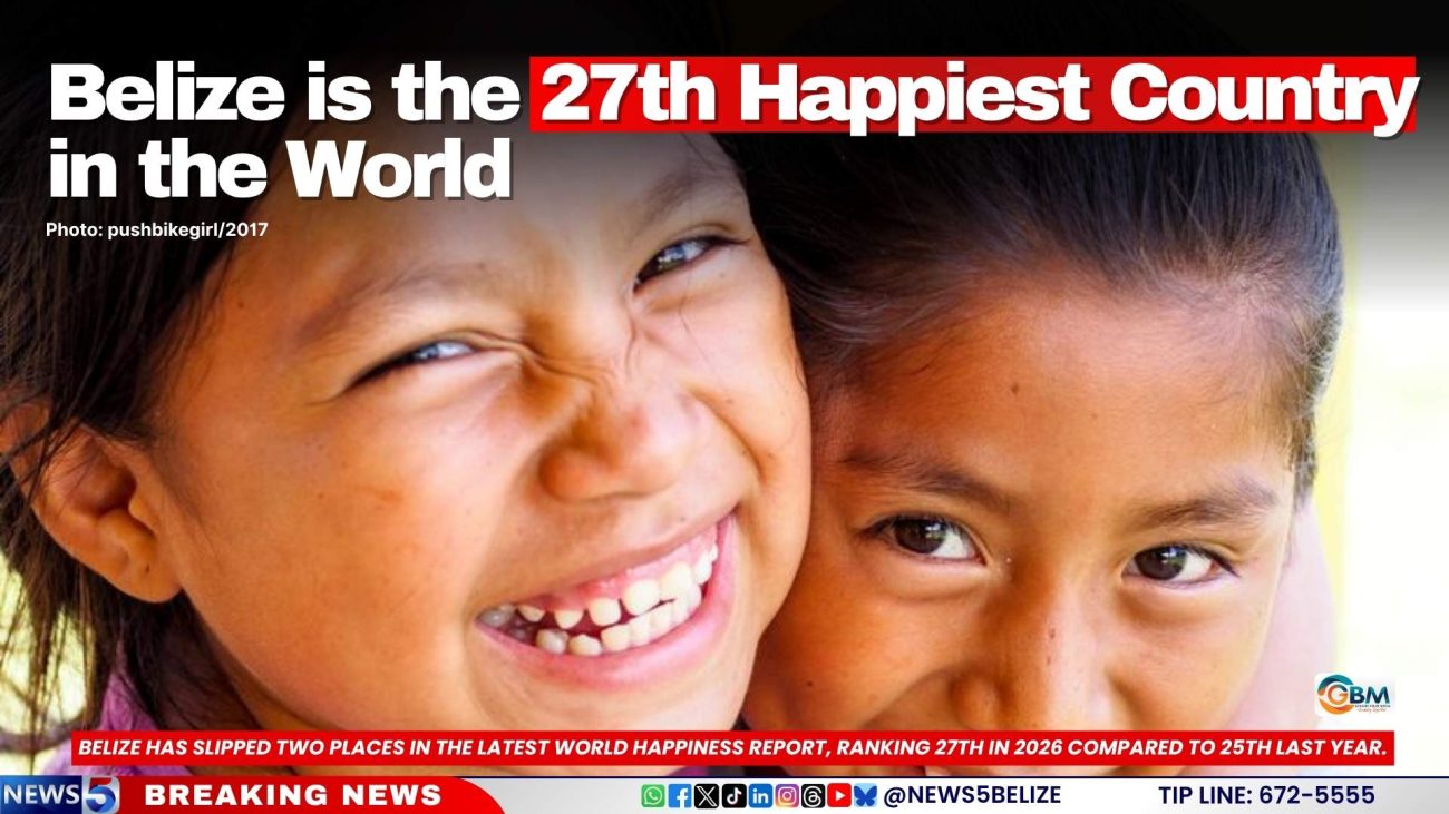 Belize is the 27th Happiest Country in the World