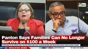Panton Says Families Can No Longer Survive on $100 a Week