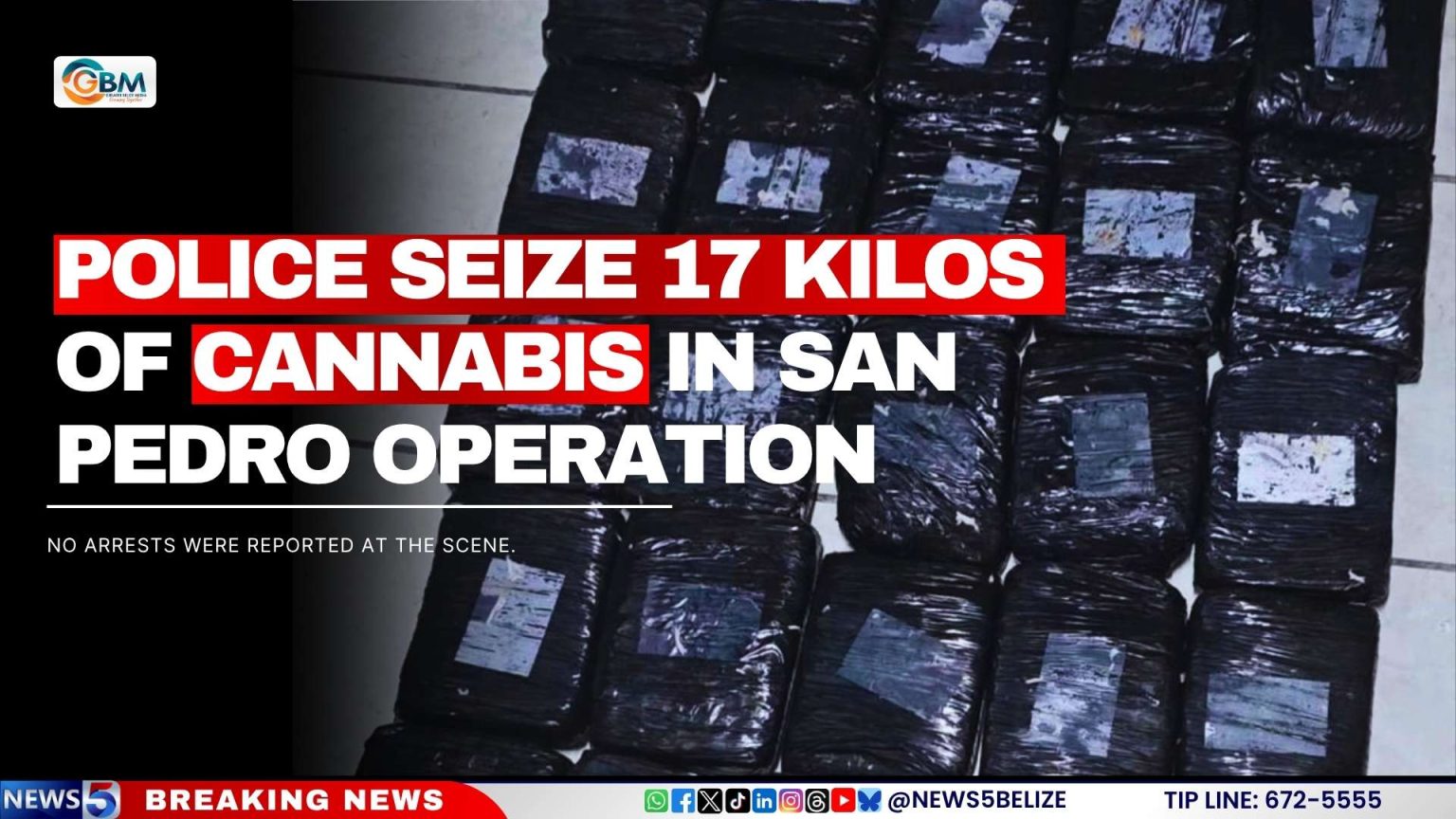 Police Seize 17 Kilos of Cannabis in San Pedro Operation | Greater ...
