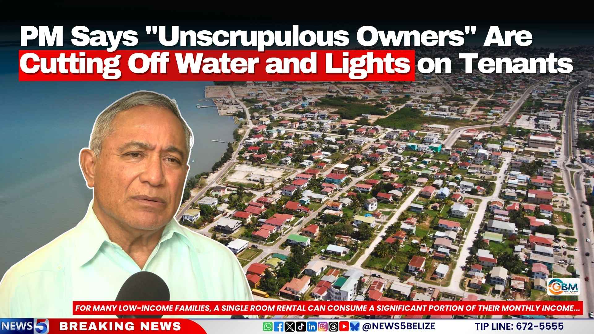 PM Says "Unscrupulous Owners" Are Cutting Off Water and Lights on Tenants