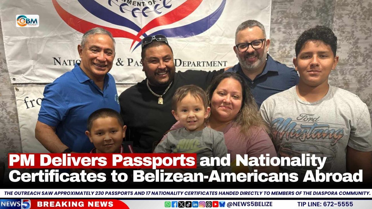 PM Delivers Passports and Nationality Certificates to Belizean-Americans Abroad
