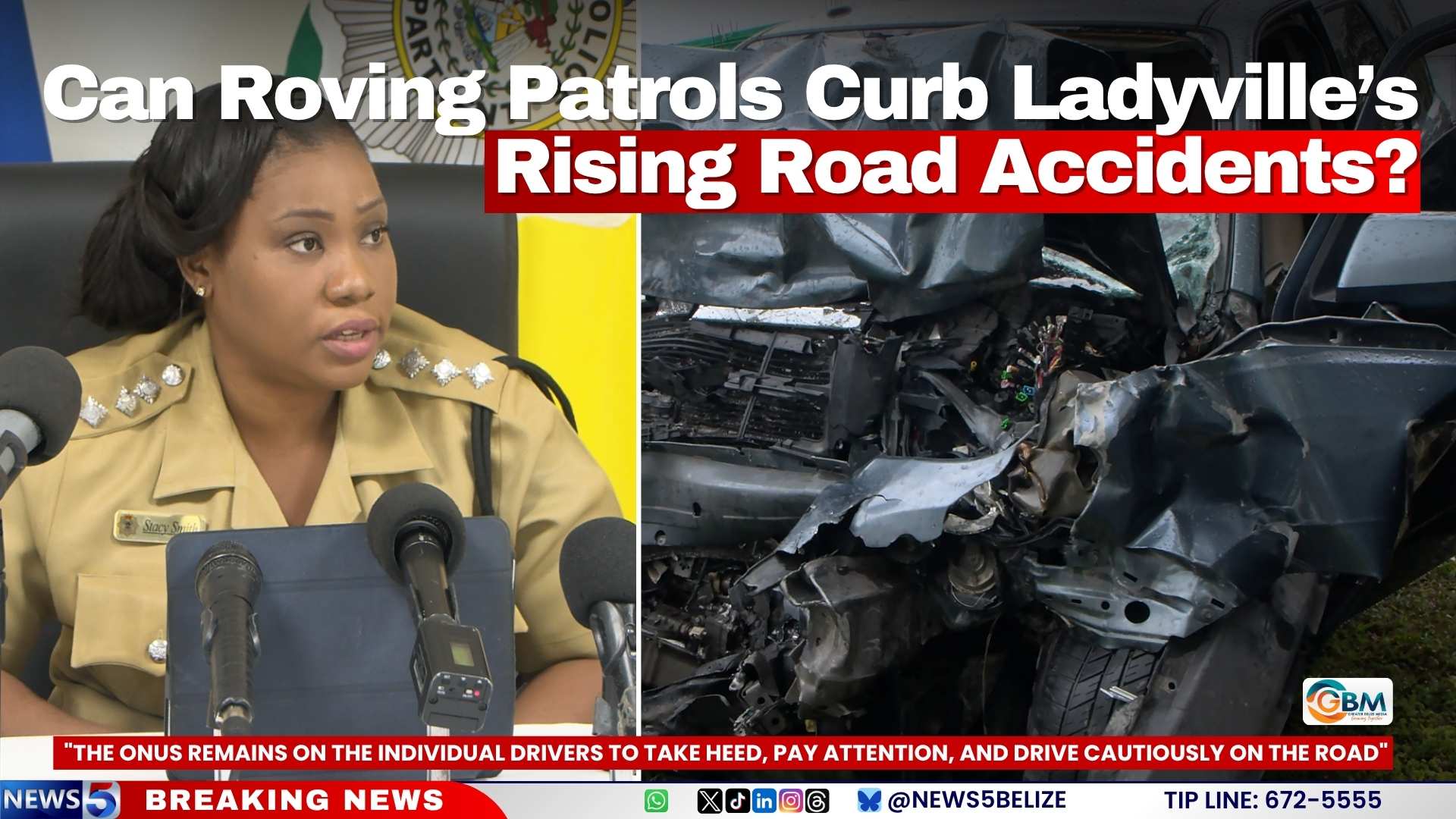 Can Roving Patrols Curb Ladyville’s Rising Road Accidents?