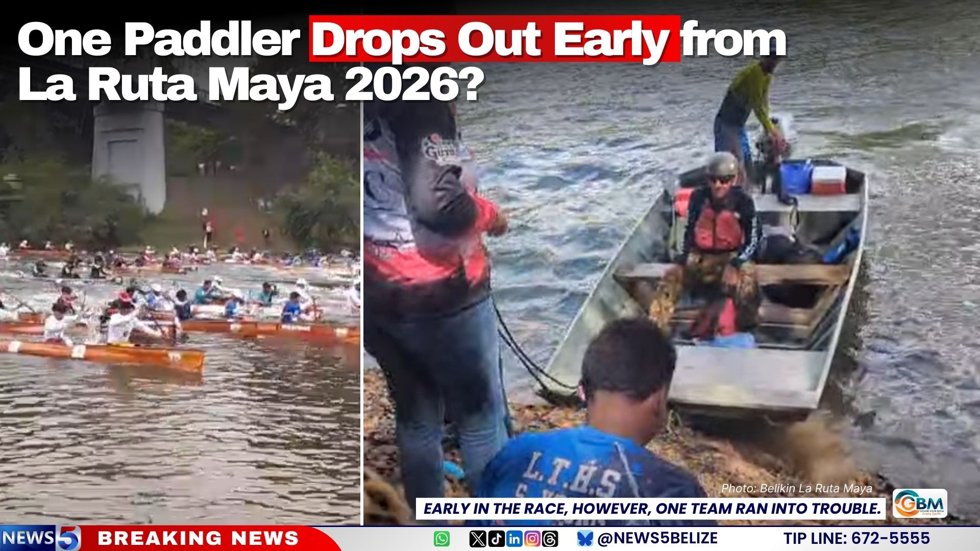 One Paddler Drops Out Early from La Ruta Maya 2026?