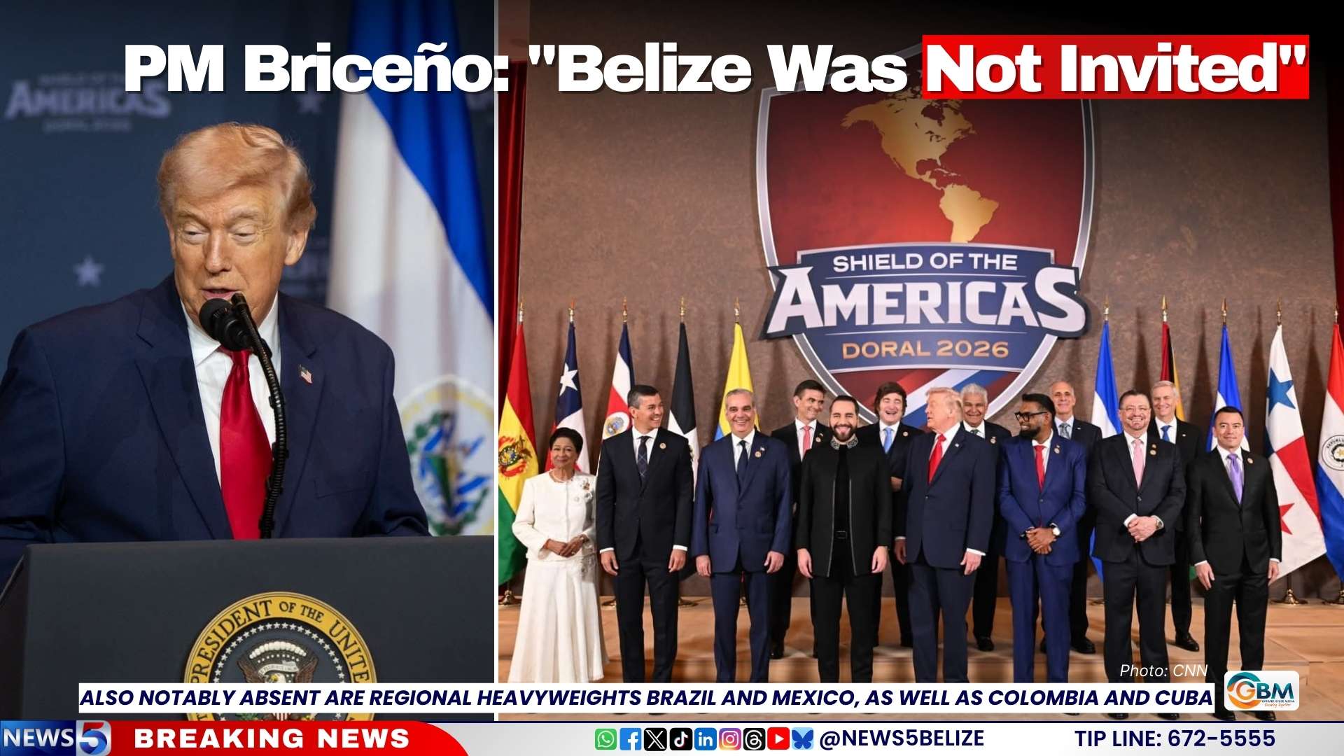 PM Briceño: "Belize Was Not Invited"