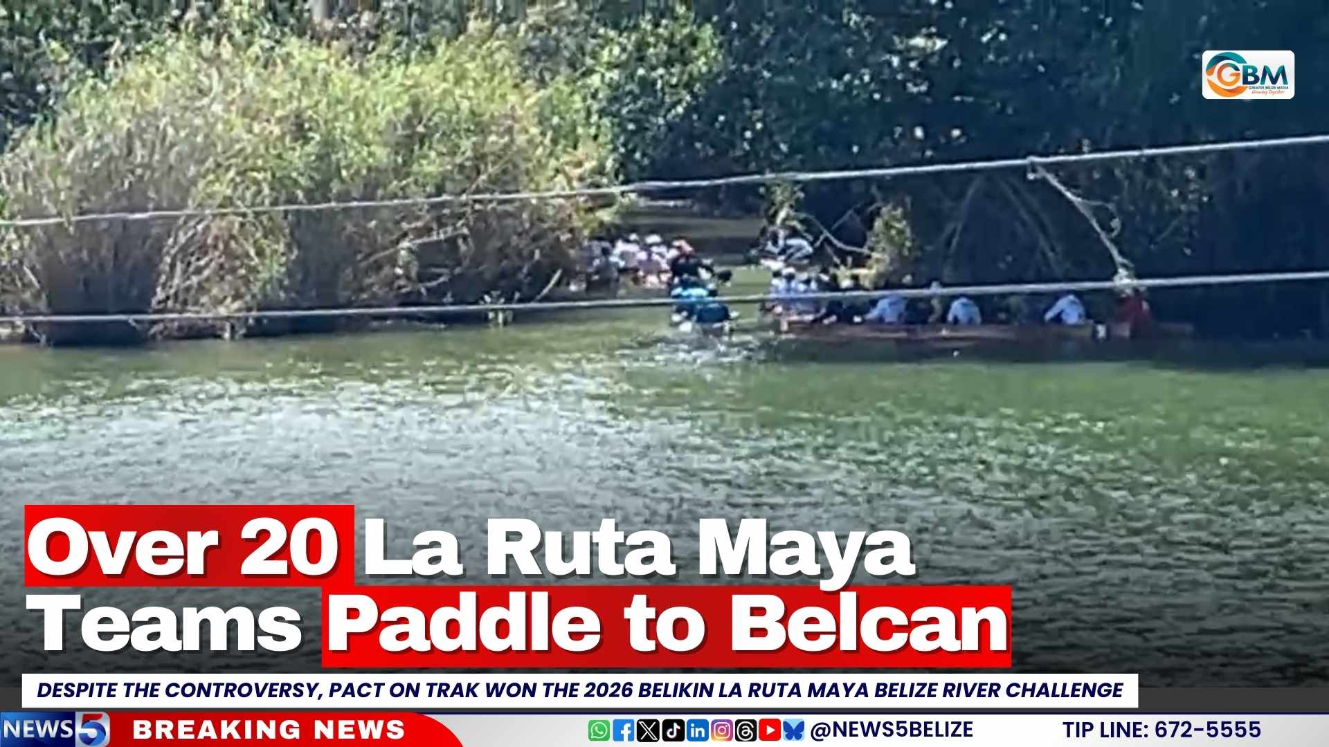 Over 20 La Ruta Maya Teams Paddle to Belcan
