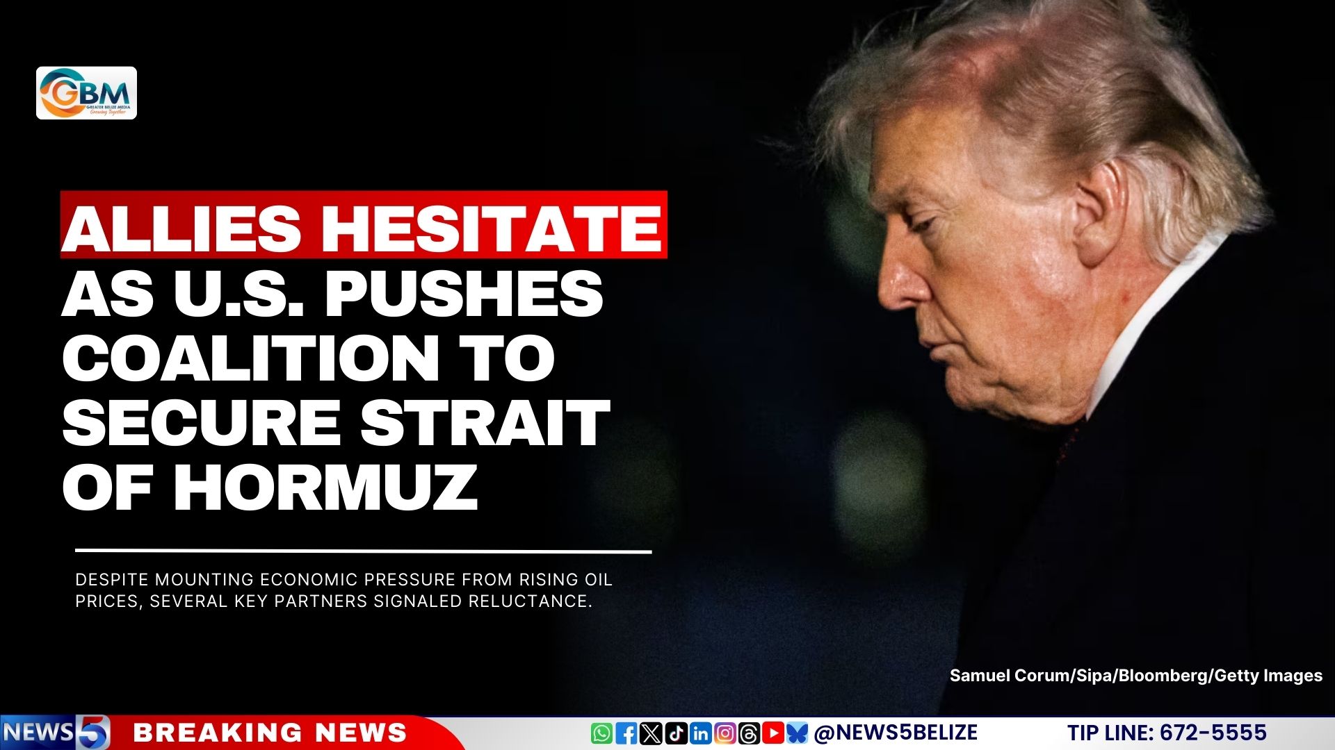 Allies Hesitate as U.S. Pushes Coalition to Secure Strait of Hormuz