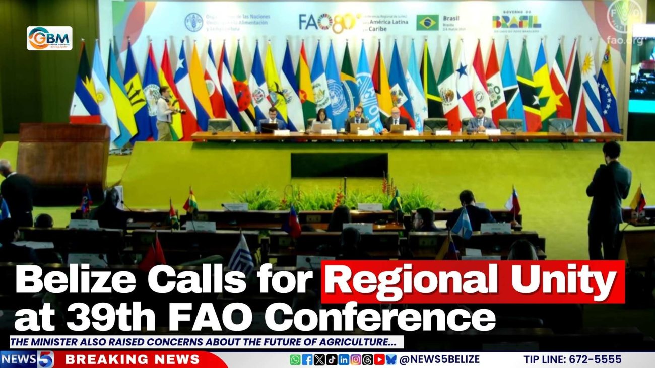 Belize Calls for Regional Unity at 39th FAO Conference
