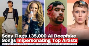 Sony Flags 135,000 AI Deepfake Songs Impersonating Top Artists