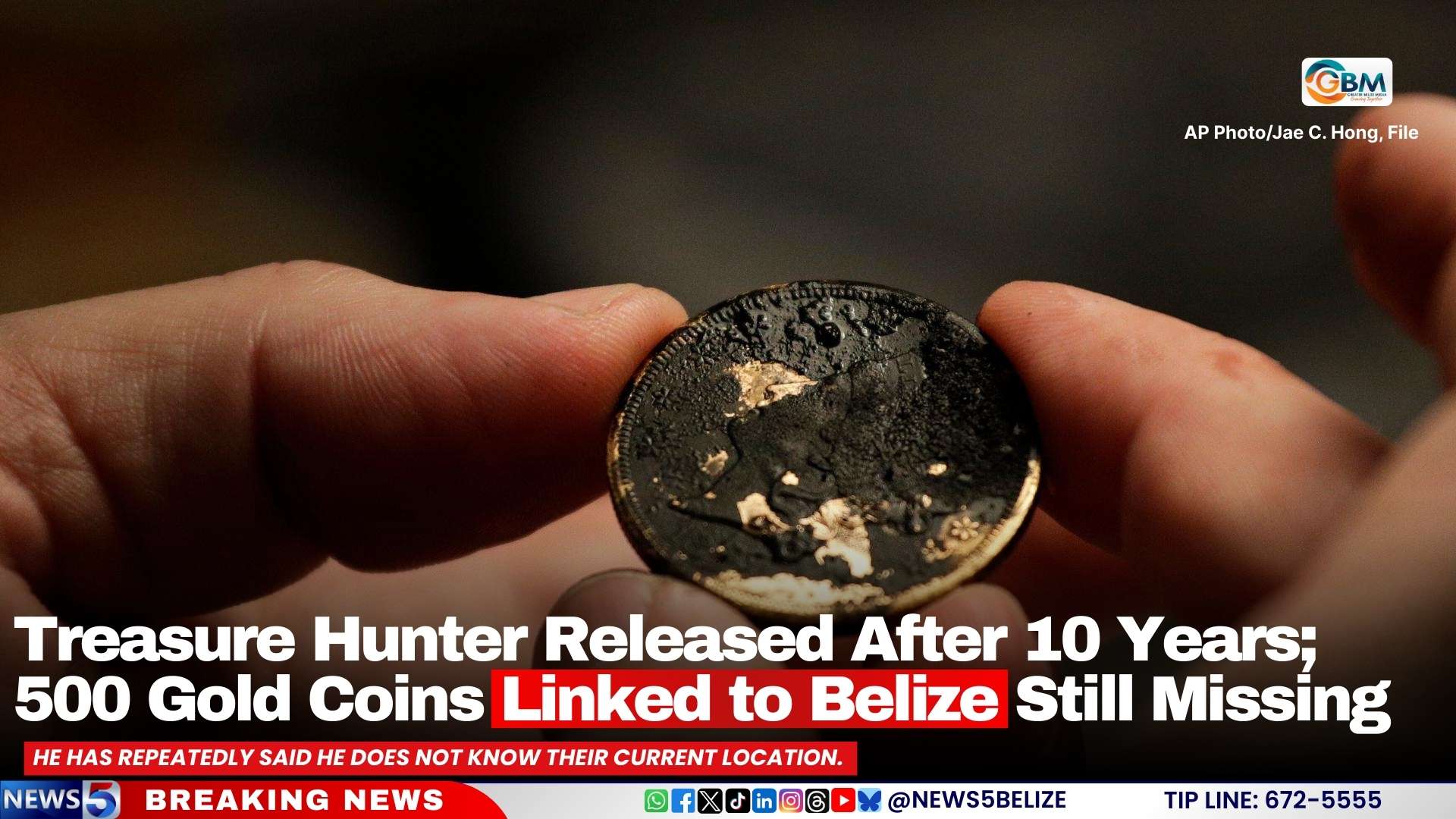 Treasure Hunter Released After 10 Years; 500 Gold Coins Linked to Belize Still Missing