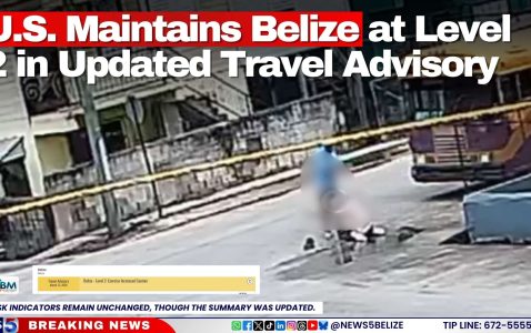 U.S. Maintains Belize at Level 2 in Updated Travel Advisory