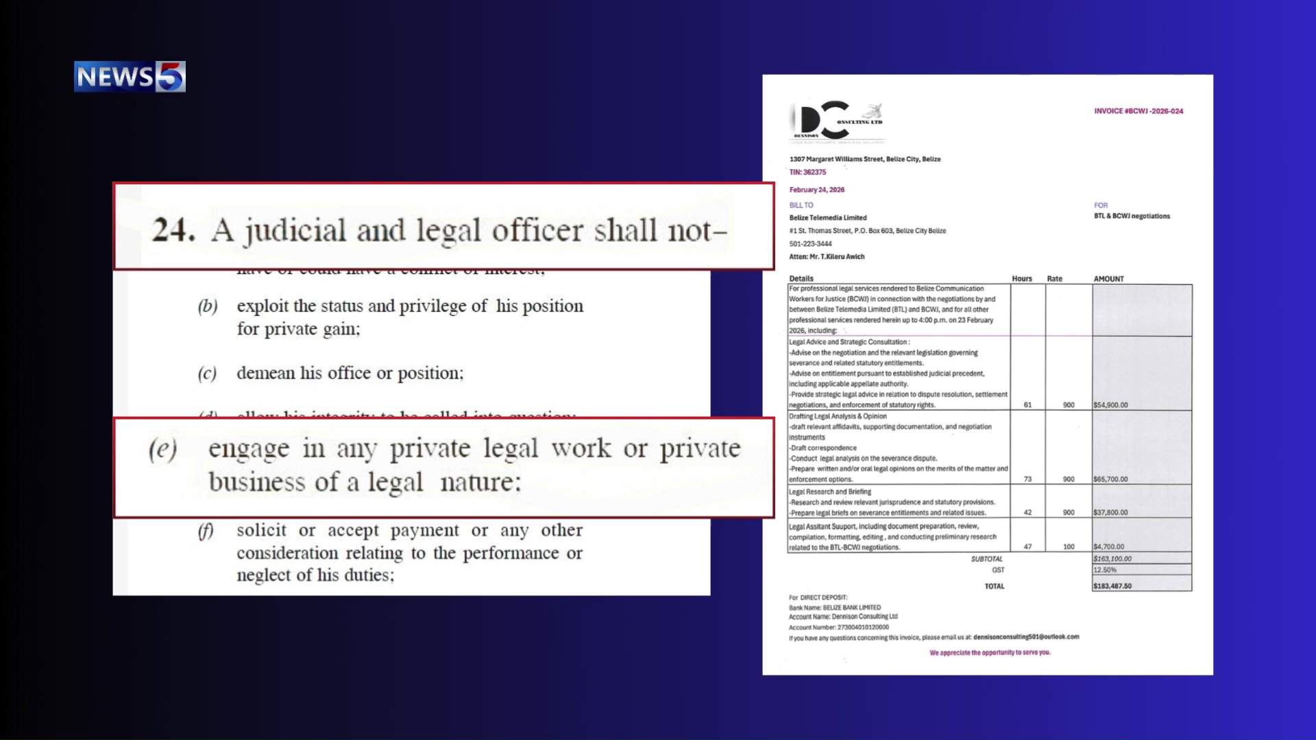 Invoice Controversy Clouds Senator Dennison’s Role