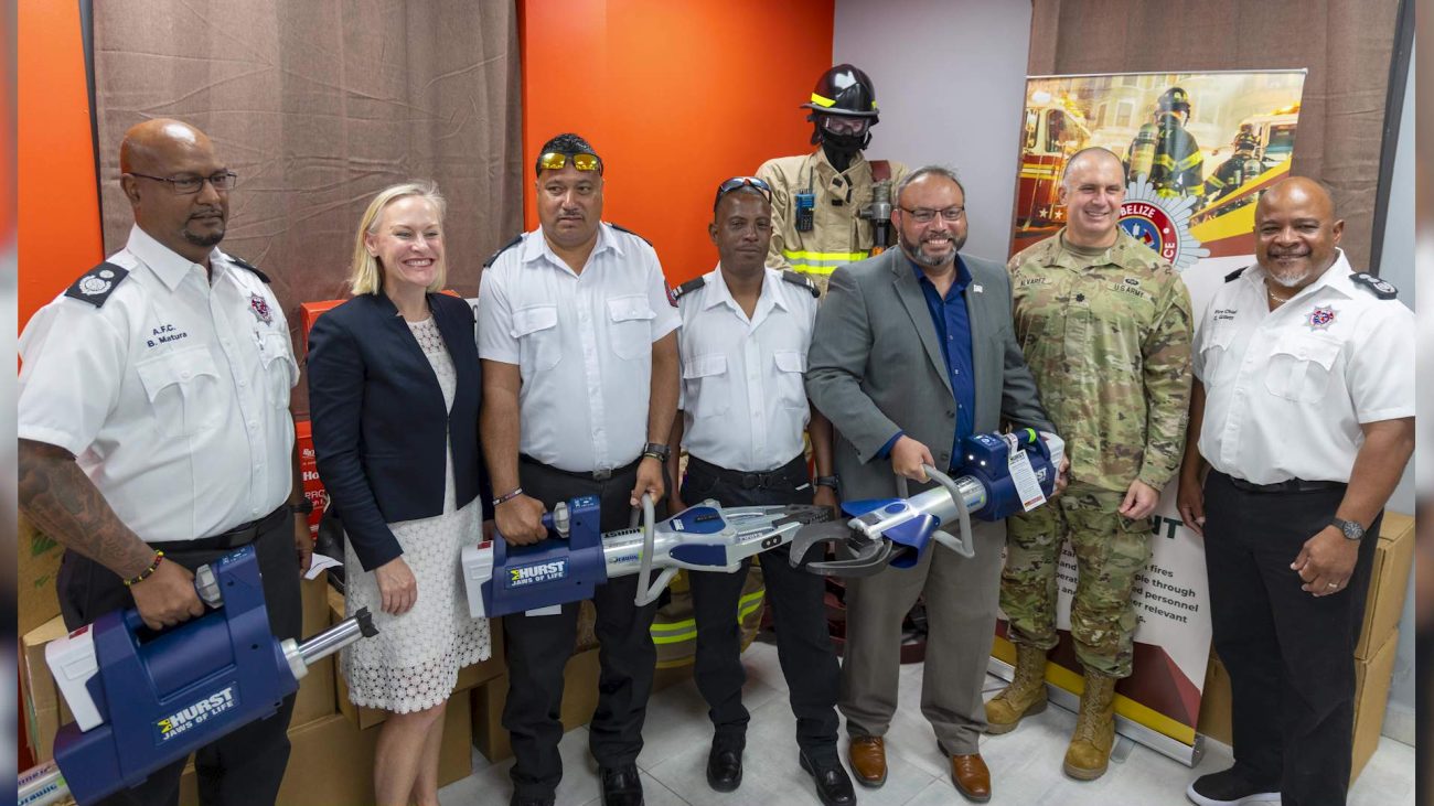 Belize’s Firefighters Get Major Equipment Upgrade