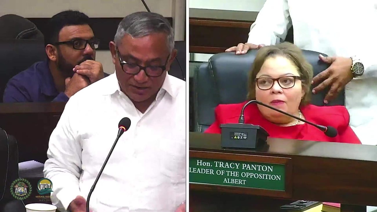 PM Briceño and Opposition Leader Panton Trade Sharp Words