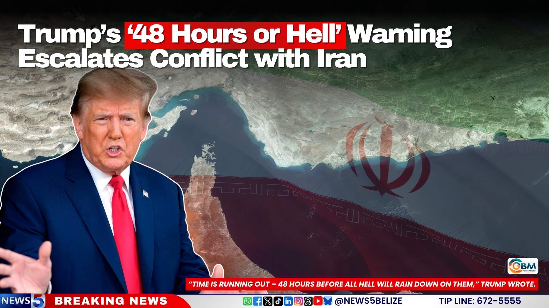 Trump’s ‘48 Hours or Hell’ Warning Escalates Conflict with Iran