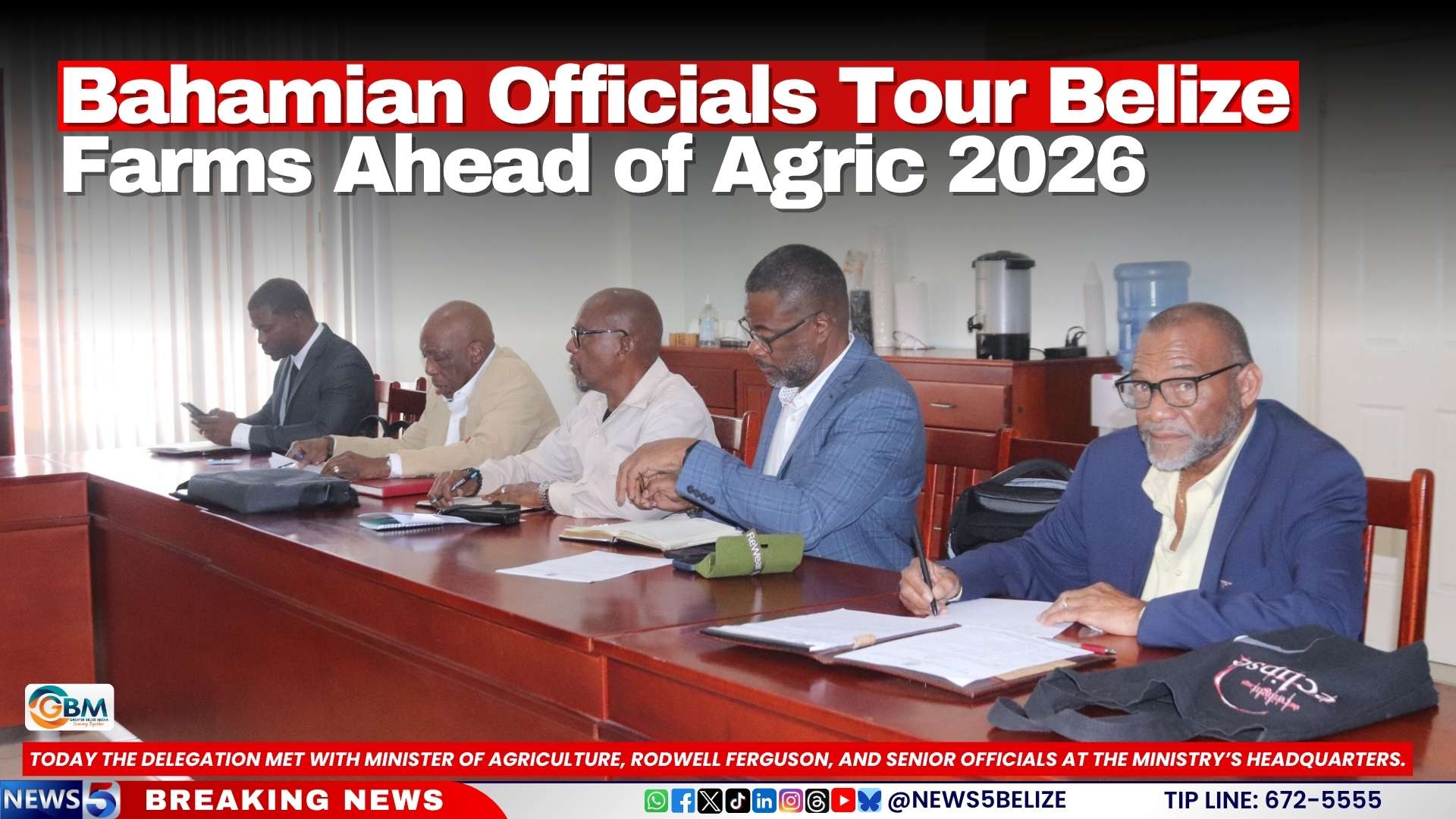 Bahamian Officials Tour Belize Farms Ahead of Agric 2026