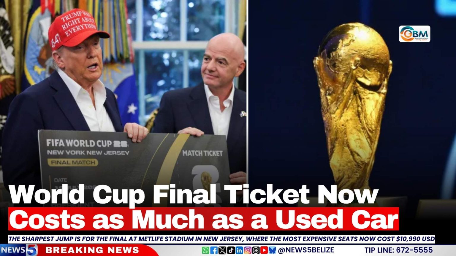 World Cup Final Ticket Now Costs as Much as a Used Car | Greater Belize