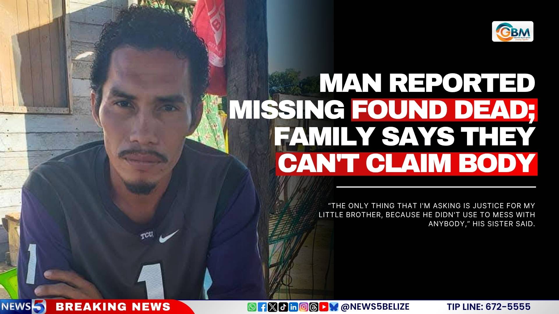 Man Reported Missing Found Dead; Family Says They Can't Claim Body