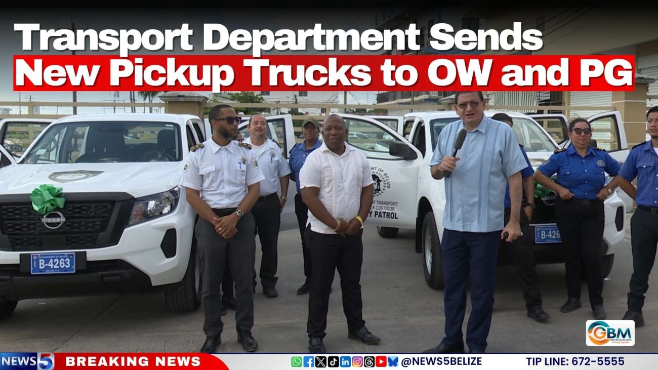 Transport Department Sends New Pickup Trucks to OW and PG