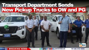 Transport Department Sends New Pickup Trucks to OW and PG