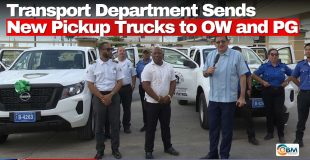 Transport Department Sends New Pickup Trucks to OW and PG