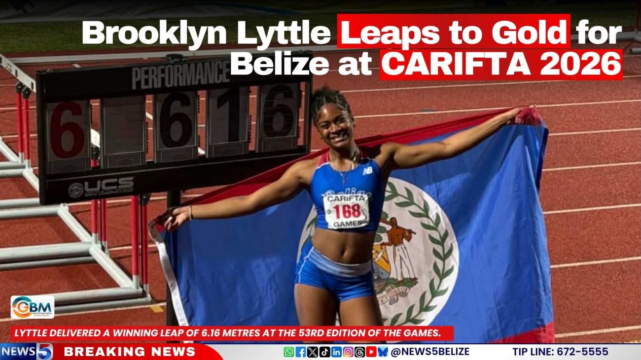 Brooklyn Lyttle Leaps to Gold for Belize at CARIFTA 2026