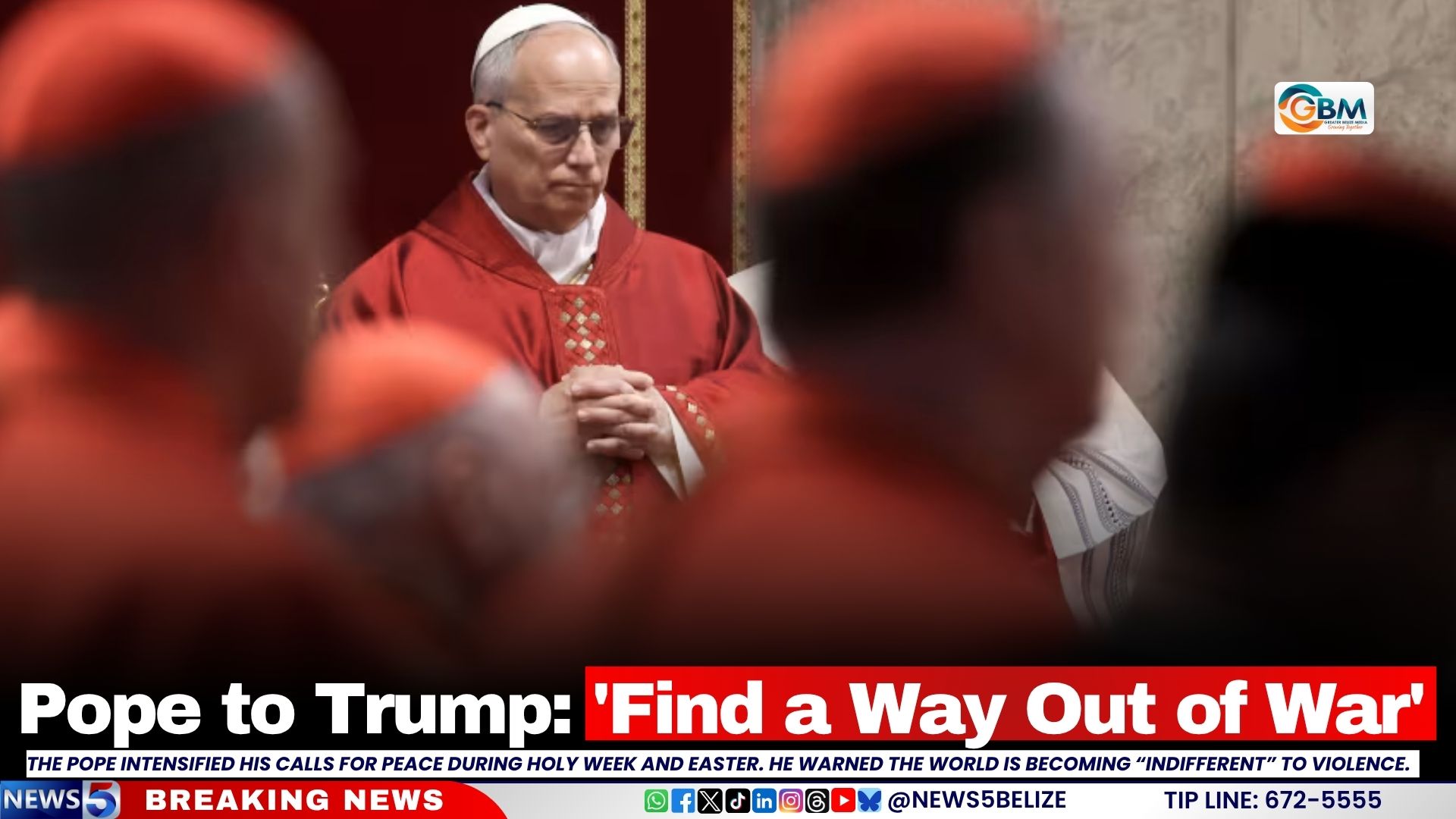 Pope to Trump: 'Find a Way Out of War'