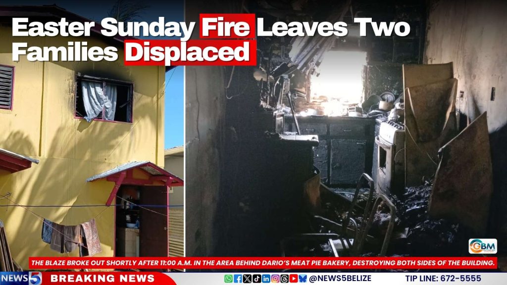Easter Sunday Fire Leaves Two Families Displaced