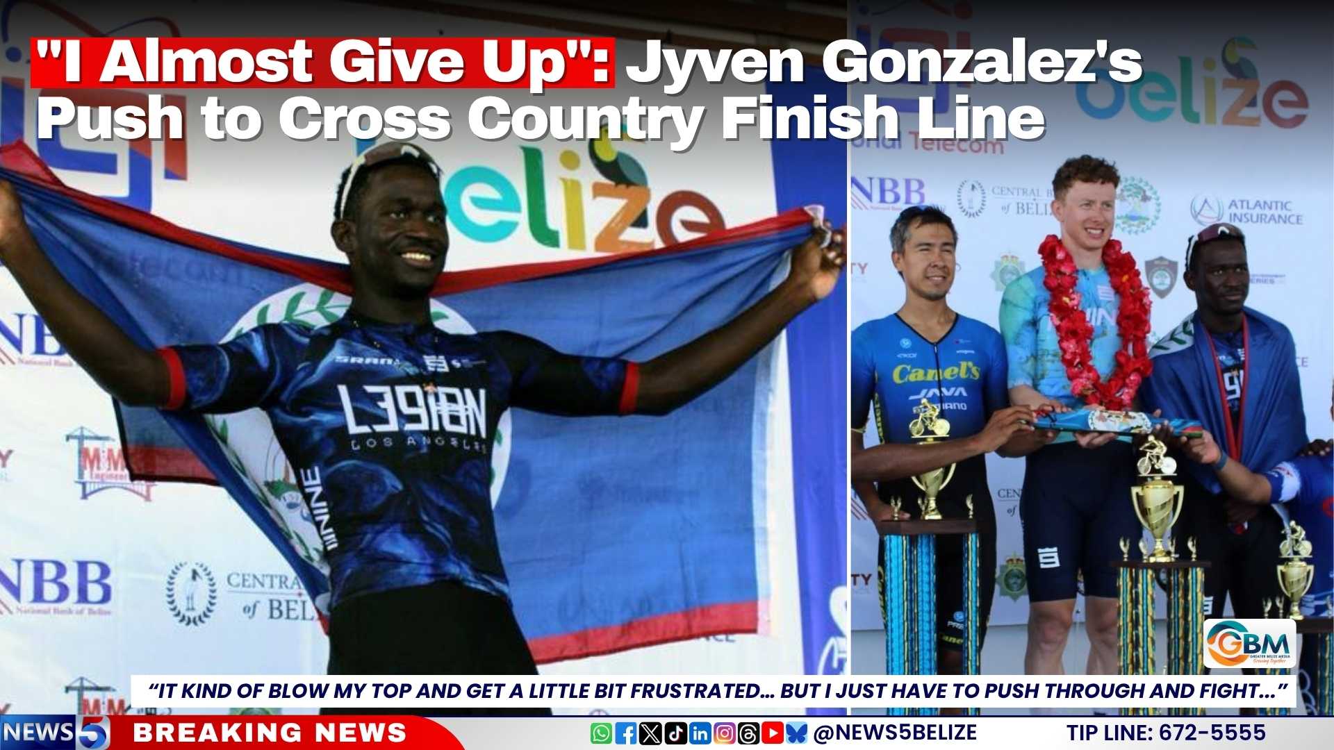 "I Almost Give Up": Jyven Gonzalez's Push to Cross Country Finish Line