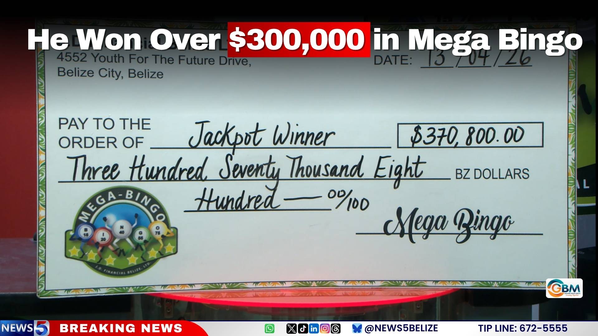 He Won Over $300,000 in Mega Bingo