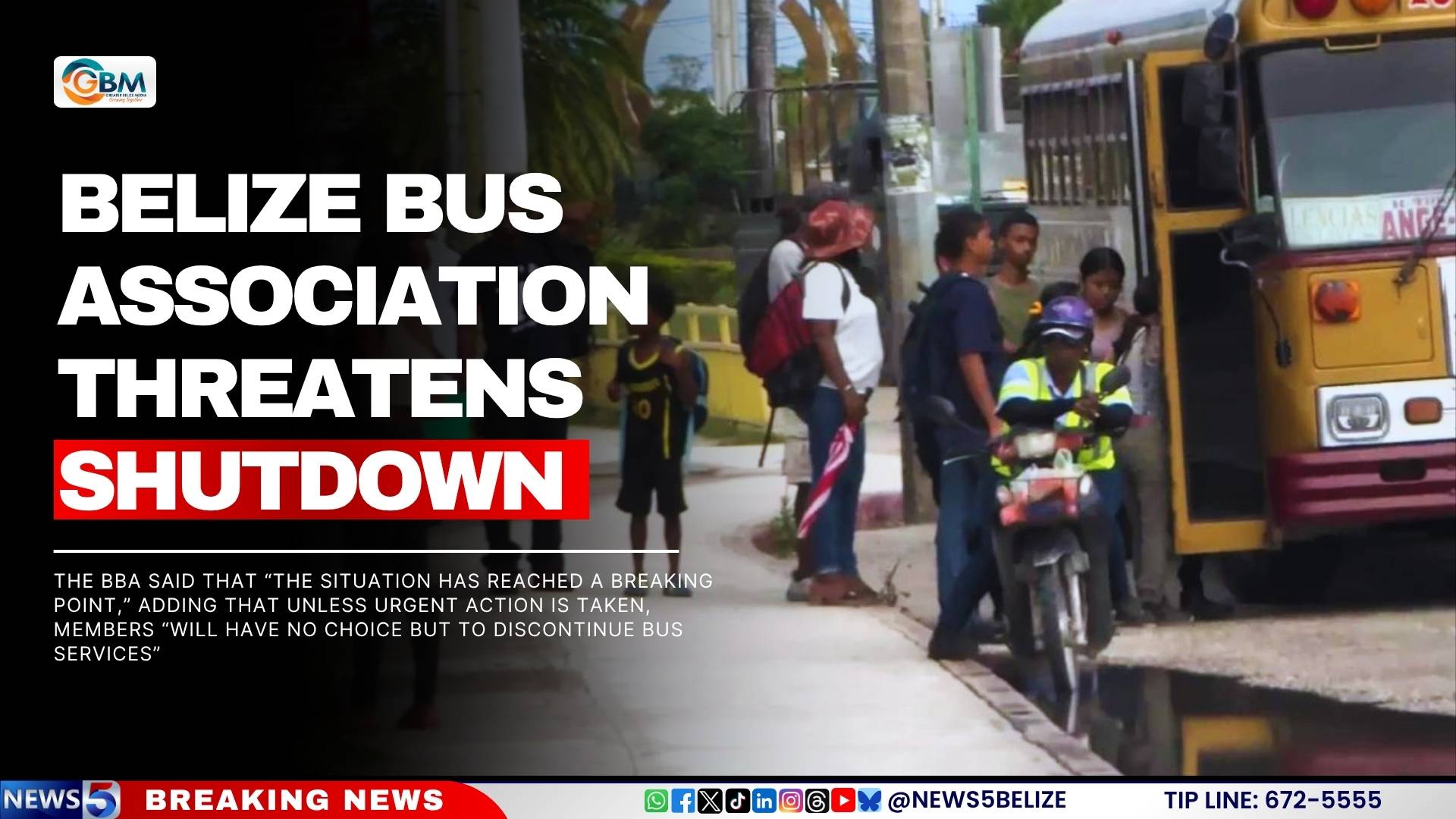 Belize Bus Association Threatens Shutdown