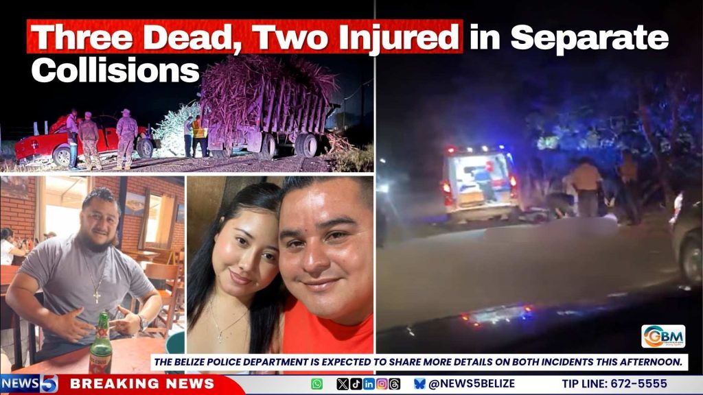 Three Dead, Two Injured in Separate Collisions